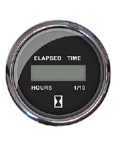Faria Chesapeake Black 2" Hourmeter (Digital) small_image_label