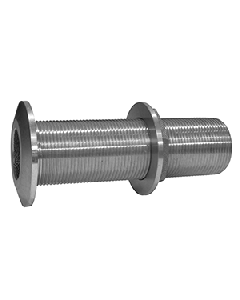 GROCO Stainless Steel Extra Long Thru-Hull Fitting w/Nut