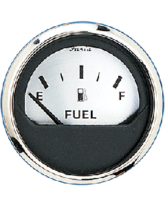 Faria Spun Silver 2" Fuel Level Gauge (E-1/2-F) small_image_label