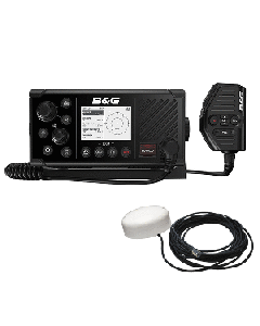 B&G V60-B VHF Marine Radio w/DSC, AIS (Receive and Transmit) and GPS-500 GPS Antenna