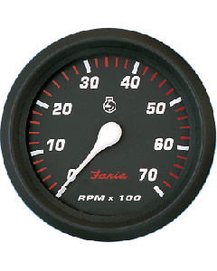 Faria Professional Red 4" Tachometer - 7,000 RPM small_image_label