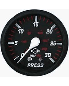 Faria Professional Red 2" Water Pressure Gauge small_image_label