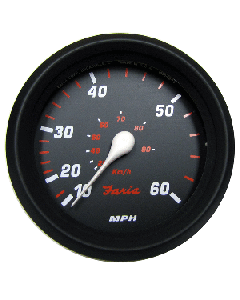 Faria Professional Red 4" Speedometer (60 MPH) small_image_label