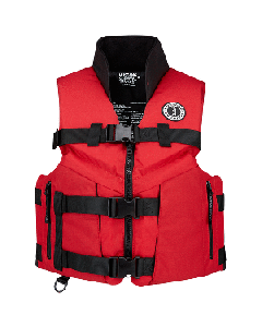 Mustang Accel 100 Fishing Vest, Red/Black