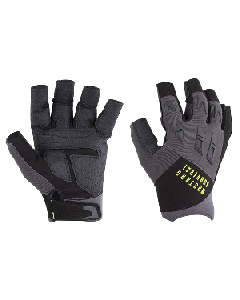 Mustang EP 3250 Open Finger Gloves, Grey/Black