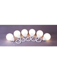 Polymer Products LLC White Fixture/Wht 6In Globes - Globe Lights