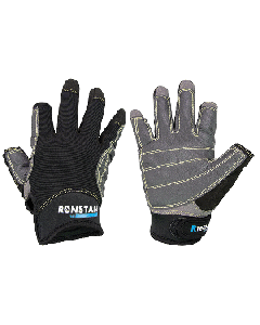 Ronstan Sticky Race Gloves - 3-Finger - Black