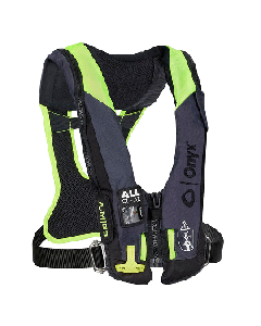 Onyx Impulse A/M 33 All Clear w/Harness Auto/Manual Inflatable Life Jacket - Grey small_image_label