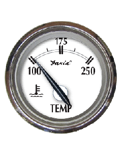 Faria Newport SS 2" Water Temperature Gauge - 100&deg; to 250&deg; F small_image_label