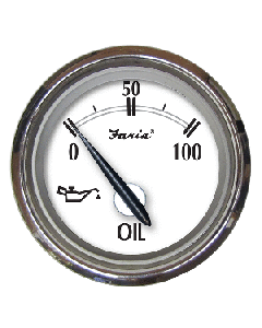 Faria Newport SS 2" Oil Pressure Gauge - 0 to 100 PSI small_image_label