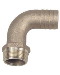 Perko 1 Pipe to Hose Adapter 90 Degree Bronze MADE IN THE USA small_image_label