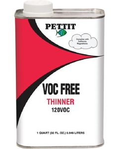 Pettit VOC Free Brushing Thinner 120, Qt. small_image_label
