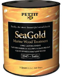 Pettit SeaGold Marine Wood Treatment, Satin - Quart small_image_label