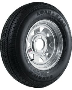 Loadstar Radial Tire and Wheel Assembly, ST185/80R-13, 5 Hole Galvanized Spoke, C Ply small_image_label