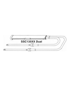 SeaStar Solutions SSC135 Back Mount Rack NFB Dual Cable