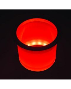 LED PLSTC CUP HLDR W/SS RIM RED small_image_label