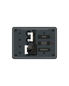 Blue Sea 8032 AC Toggle Source Selector 120v AC 30A (White Switches) small_image_label