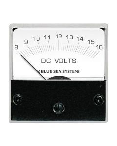 Blue Sea Systems 8028 DC Analog Micro Voltmeter, 2" Face, 8-16 Volts DC