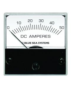Blue Sea Systems 8041 DC Analog Micro Ammeter, 2" Face, 0-50 Amperes DC