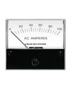 Blue Sea Systems 8258 AC Analog Ammeter, 2-3/4" Face, 0-100 Amperes AC