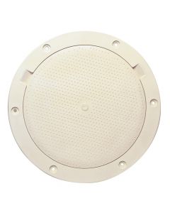 Beckson 8 Non-Skid Pry-Out Deck Plate - Beige