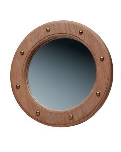 Whitecap Teak Porthole Mirror small_image_label