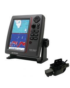 Si-Tex SVS-760CF Dual Frequency Chartplotter Sounder 600W Kit w/Transom Mount Triducer