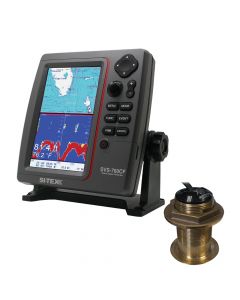 Si-Tex SVS-760CF Dual Frequency Chartplotter/Sounder 600W Kit w/Bronze 20 Degree Transducer