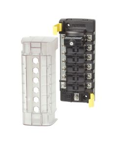 Blue Sea Systems 5052 ST CLB Circuit Breaker Block - 6 Position w/Negative Bus small_image_label