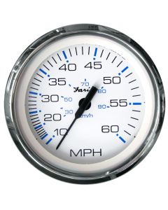 Faria Chesapeake White SS 4" Speedometer - 60MPH (Mechanical)