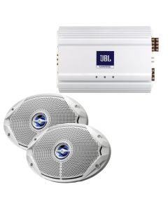 JBL MS9520 Speakers & MA6004 Amp Package (2) 6" x 9" Speakers & (1) 4-Channel Amp (Bridgeable)