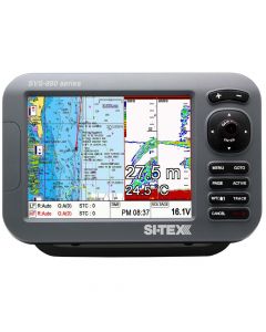 Si-Tex SVS-880CF-E 8 Chartplotter/Sounder Combo w/External GPS Antenna & Navionics+ Flexible Coverage Chart Card