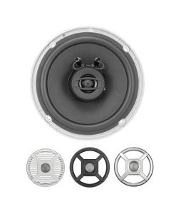 JENSEN MS650RTL 6.5" Coaxial LED Lighted Speakers - Silver/Black/White Grills