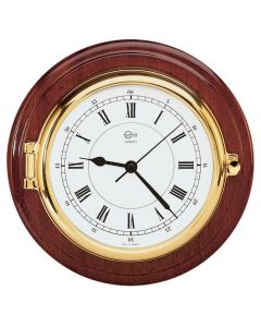 Barigo Captain Series Clock - Brass & Mahogany - 6 Dial