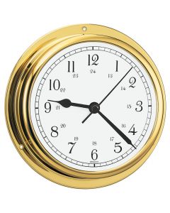 Barigo Viking Series Quartz Ship's Clock - Brass Housing - 5 Dial
