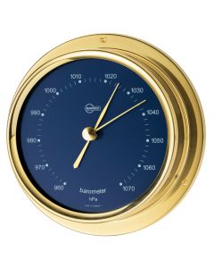Barigo Regatta Series Ship's Barometer - Brass Housing - Blue 4 Dial