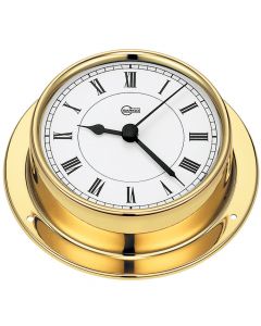 Barigo Tempo Series Quartz Ship's Clock - Brass Housing - 3.3 Dial
