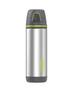 Thermos Element5 Stainless Steel, Insulated Double Wall Backpack Bottle - Charcoal w/Lime - 16 oz.