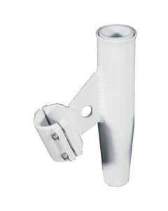 Lee's Clamp-On Rod Holder - White Aluminum - Vertical Mount - Fits 2.375" O.D Pipe