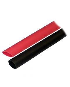 Ancor Adhesive Lined Heat Shrink Tubing (ALT) - 1/2 x 3 - 2-Pack - Black/Red small_image_label