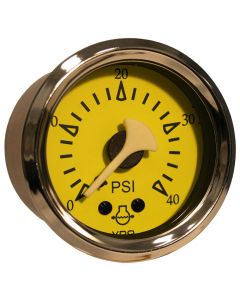 VDO Allentare Yellow/Blue 40PSI Mechanical Water Pressure Gauge