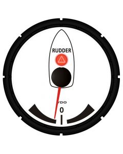 VDO Viewline Ivory Rudder Angle Indicator 3-3/8 (85mm) 12/24V - Use with VDO Sender