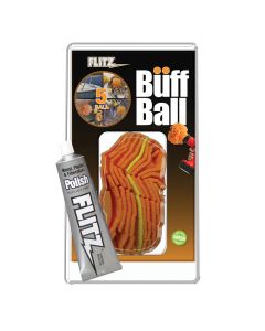 Flitz Buff Ball - Large 5 - Orange w/1.76oz Tube Polish small_image_label