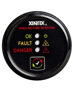 Fireboy Xintex Gasoline Fume Detector & Alarm w/Plastic Sensor - Black Bezel Display