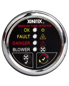 Xintex Gasoline Fume Detector & Blower Control w/Plastic Sensor - Chrome Bezel Display small_image_label
