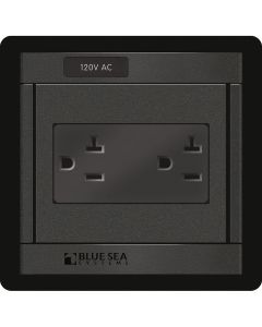 Blue Sea Systems Blue Sea 1479 360 Panel - 120V AC DUal Outlet
