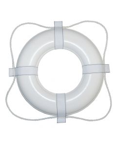 Taylor Made Foam Ring Buoy - 24 - White w/White Rope small_image_label