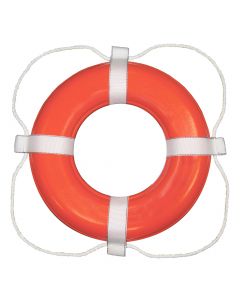 Taylor Made Foam Ring Buoy - 30 - Orange w/White Rope