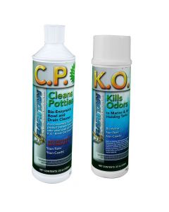 Raritan Potty Pack w/K.O. Kills Odors &amp; C.P. Cleans Potties - 1 of Each - 22oz Bottles small_image_label