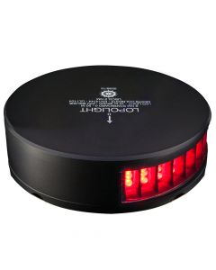 Lopolight Red Port LED Sidelight - 2nm f/Vessels 39-164&#39; - Black Housing